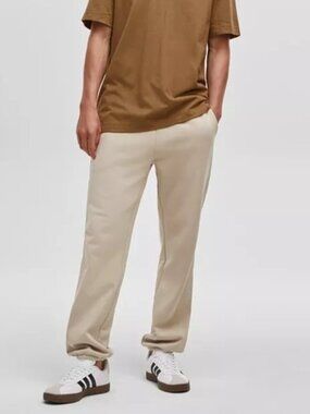 Mode Of One Men's Regular-Fit Fleece Jogger Tan Sweatpants XXL Casual Loungewear